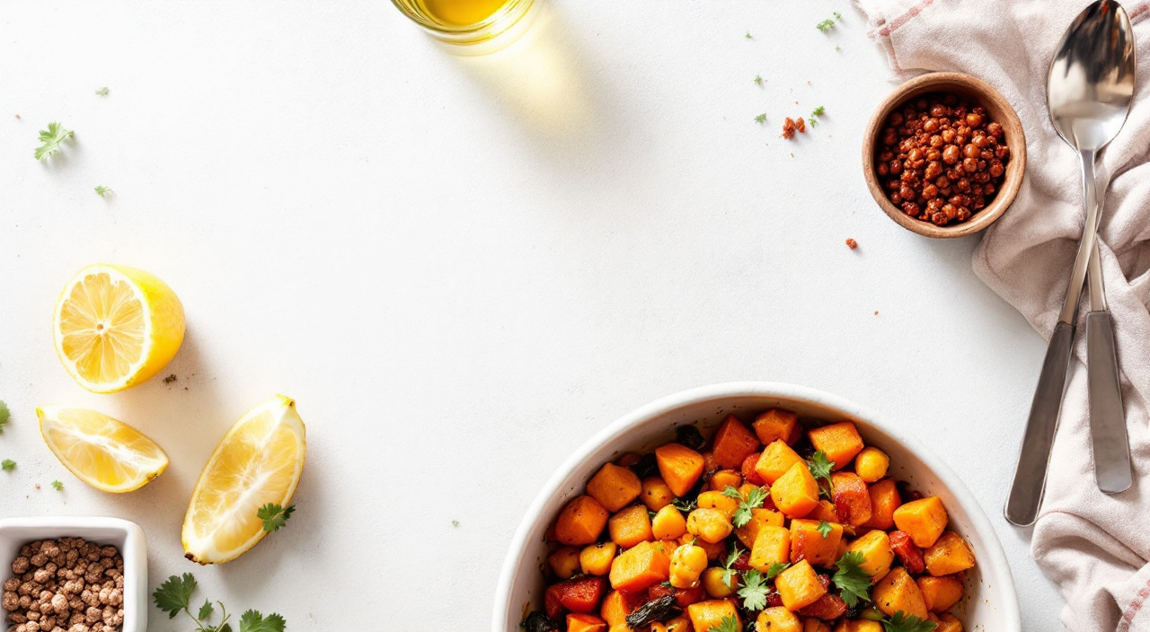 Smoky Chickpea & Sweet Potato Skillet
