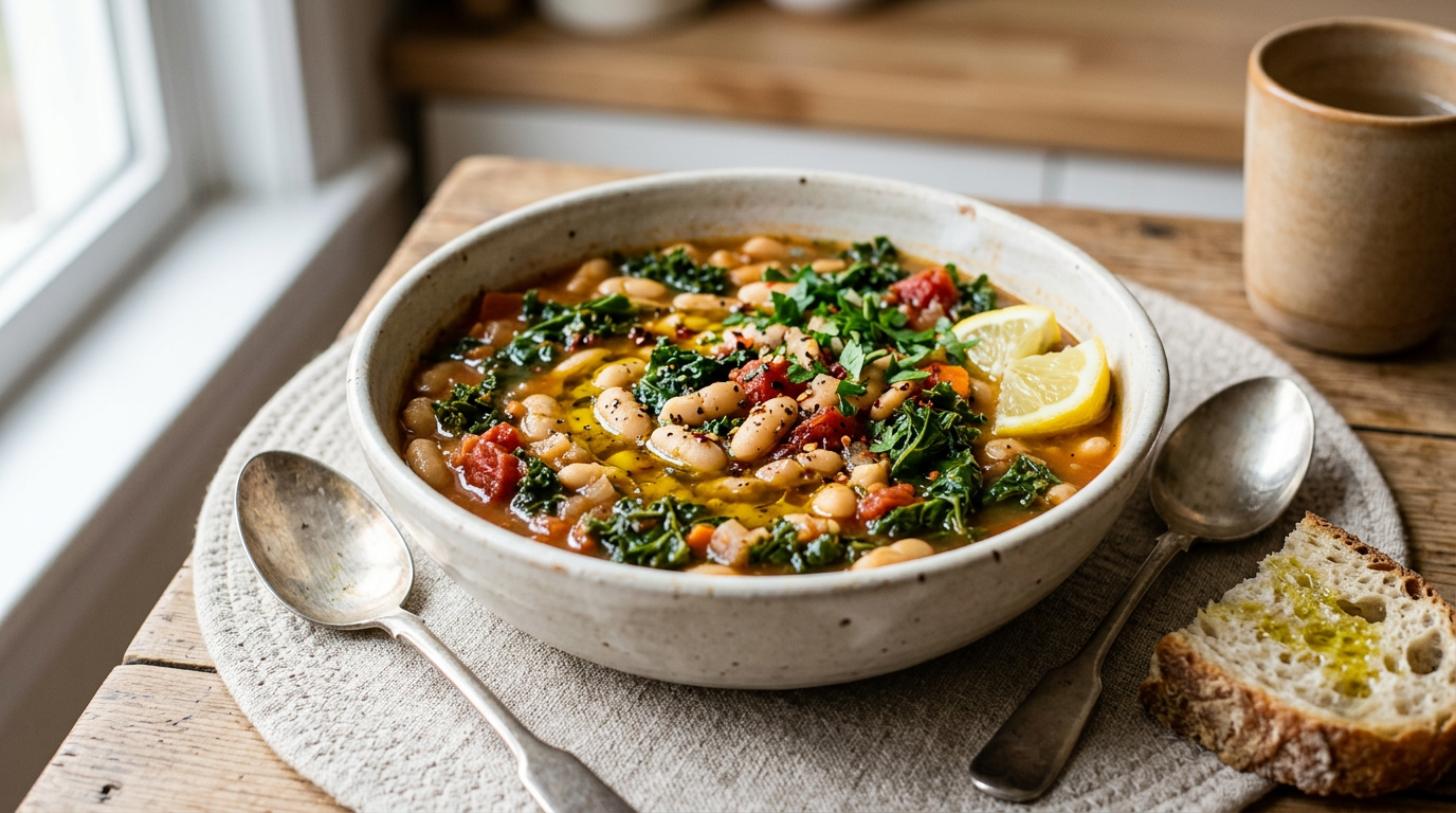 Smoky White Bean & Kale Stovetop Stew