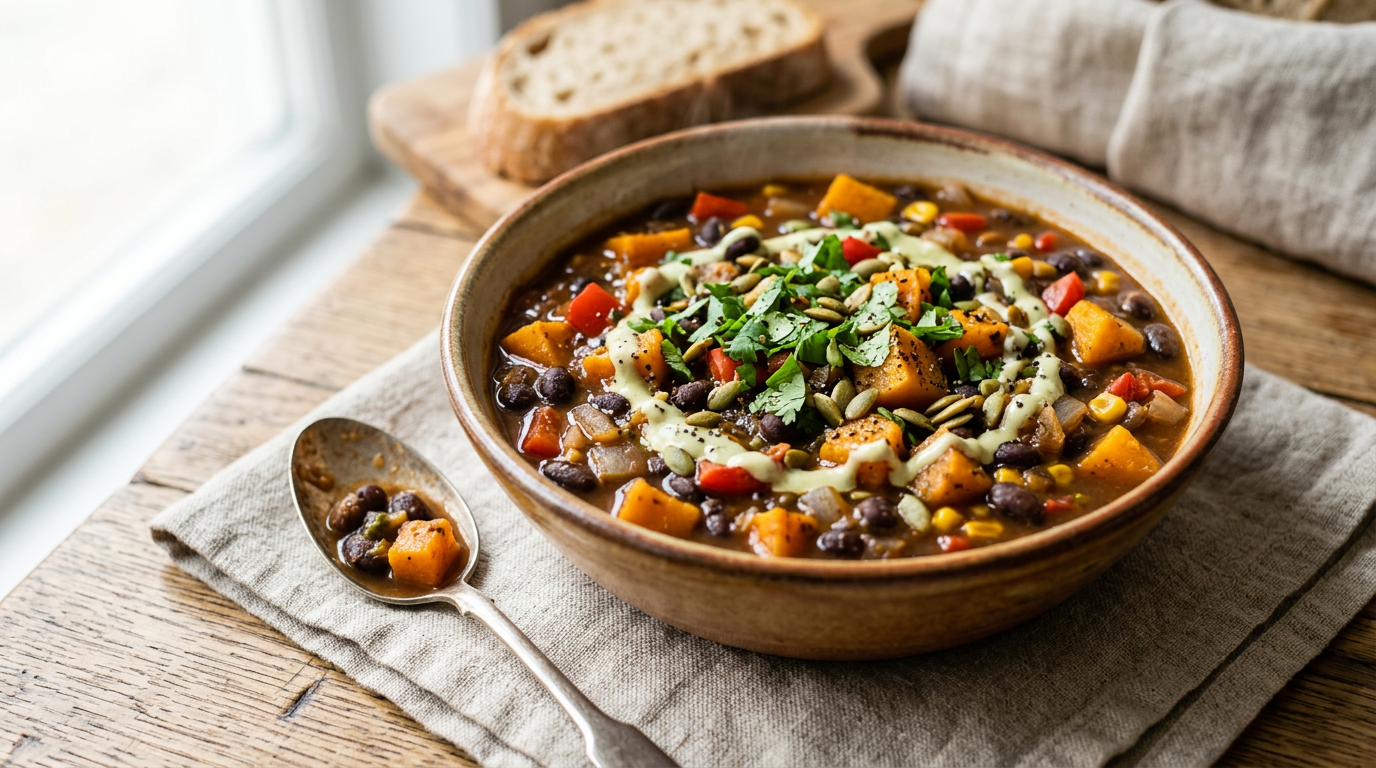 Smoky Black Bean & Butternut Stew