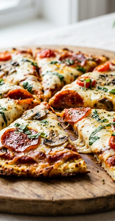 Keto Cauliflower Pizza