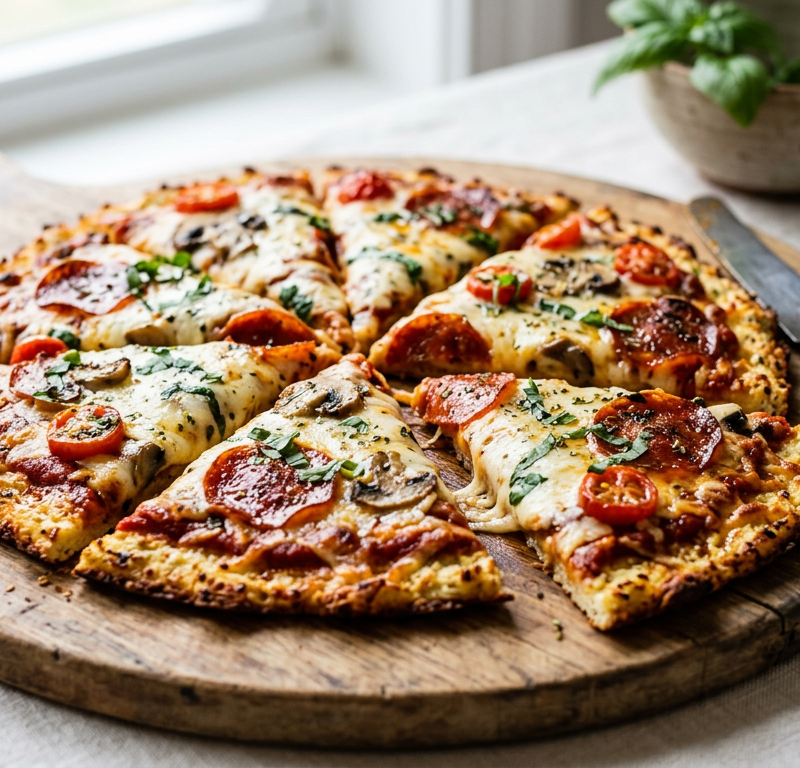 Keto Cauliflower Pizza