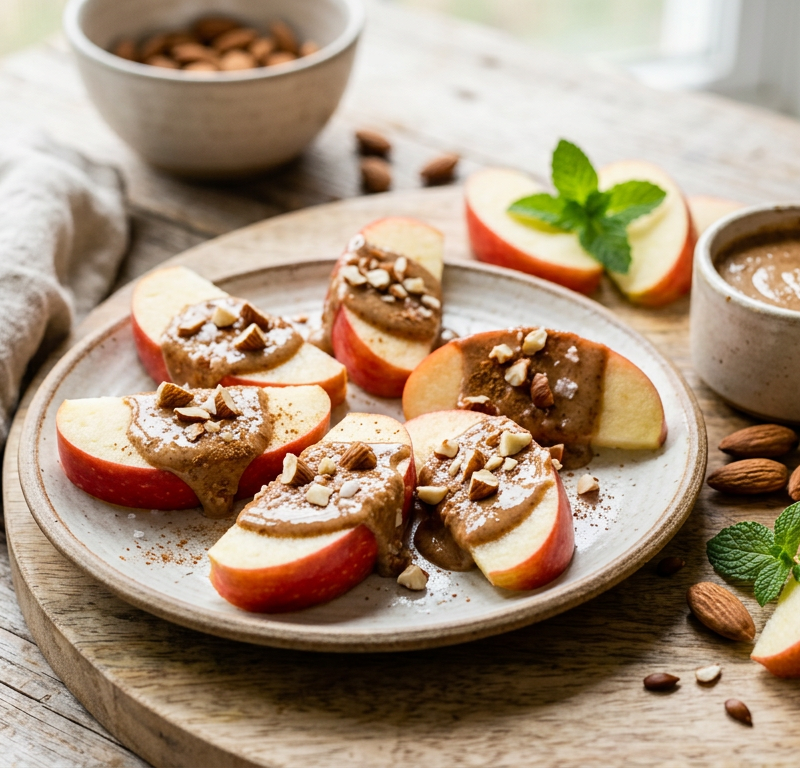 Gluten-Free Apple Slices with Almond Butter