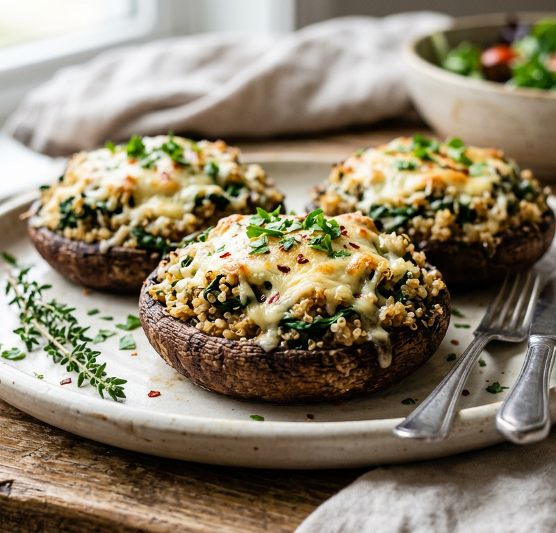 Gluten-Free Stuffed Portobello Mushrooms