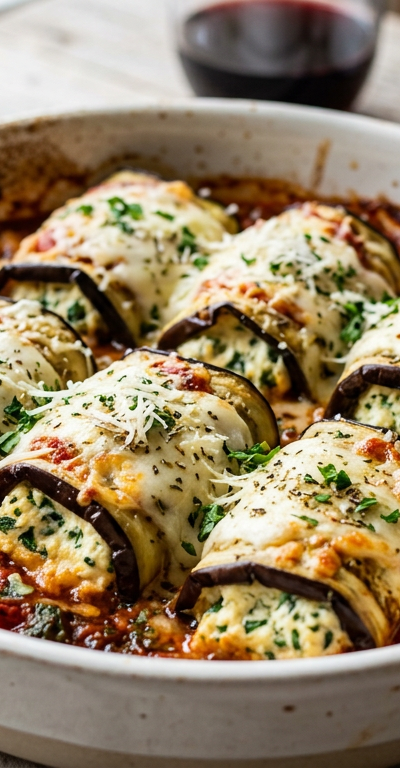 Gluten-Free Eggplant Rollatini