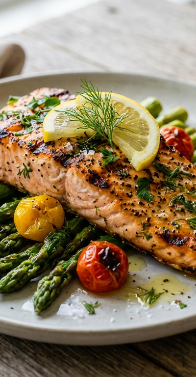 Lemon Herb Grilled Salmon