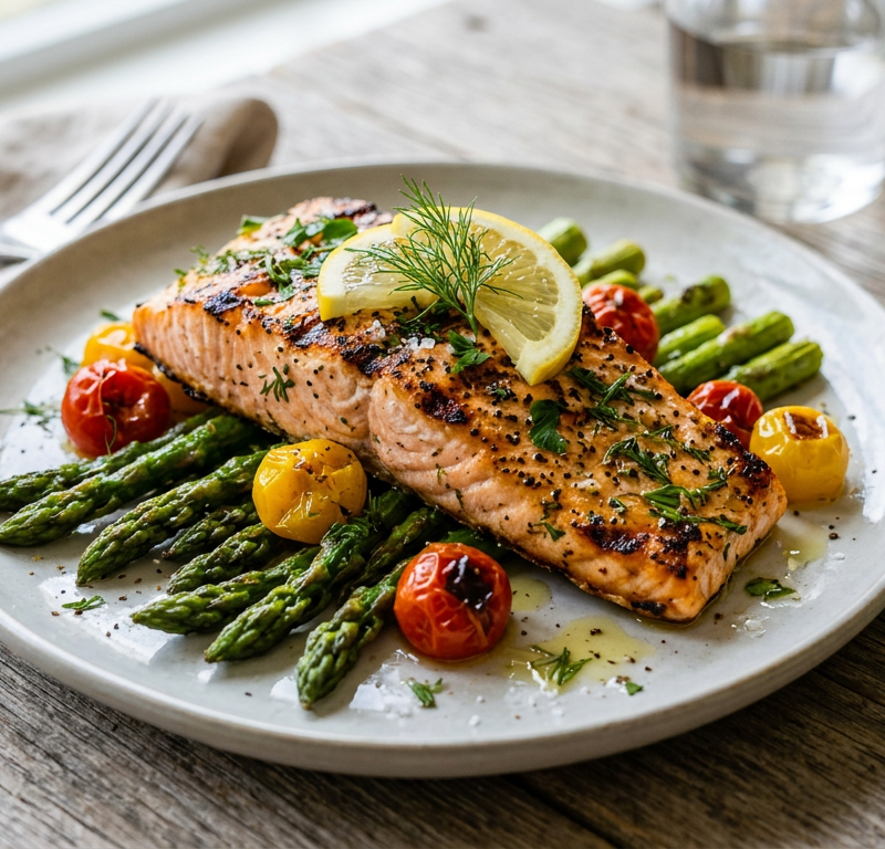 Lemon Herb Grilled Salmon