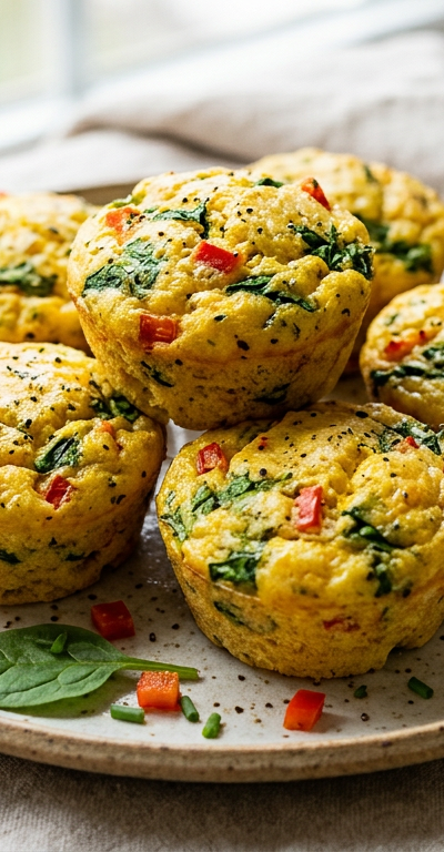 Turmeric Egg White Muffins