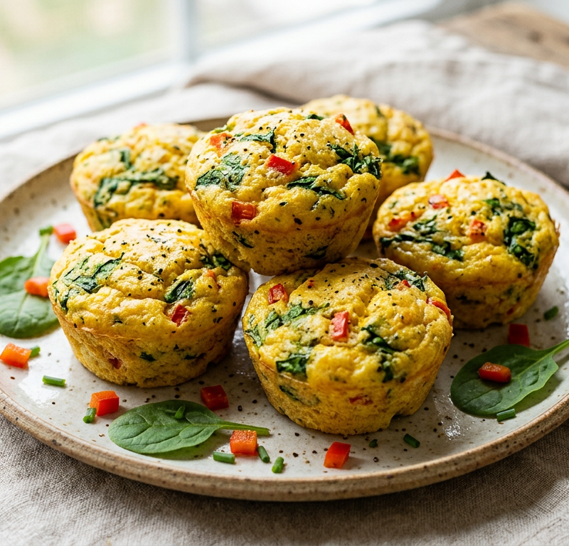 Turmeric Egg White Muffins