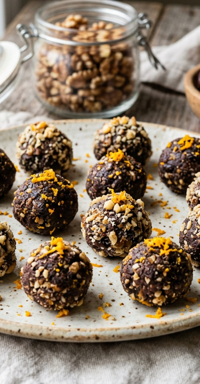 Date and Walnut Energy Truffles
