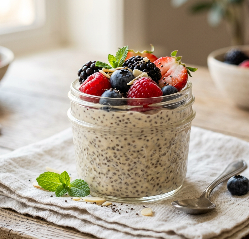 Chia Seed Protein Pudding