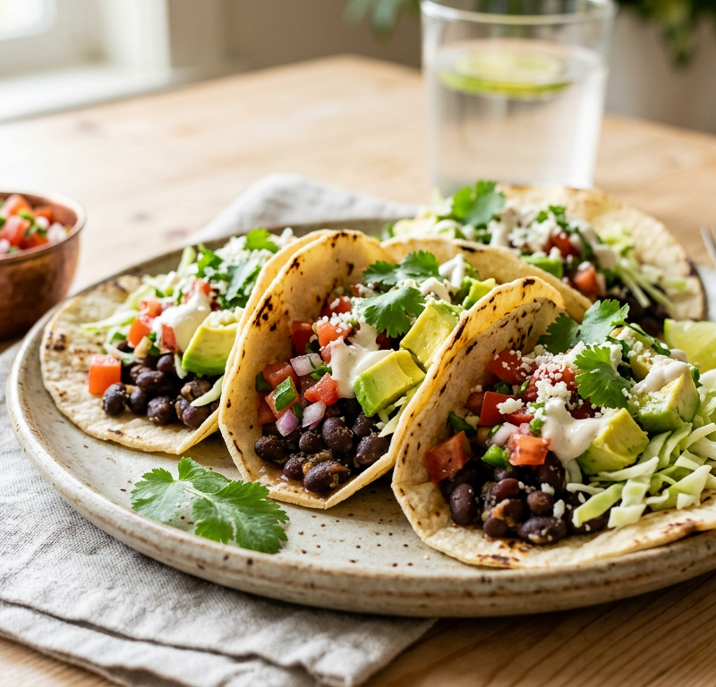 Gluten-Free Black Bean Tacos
