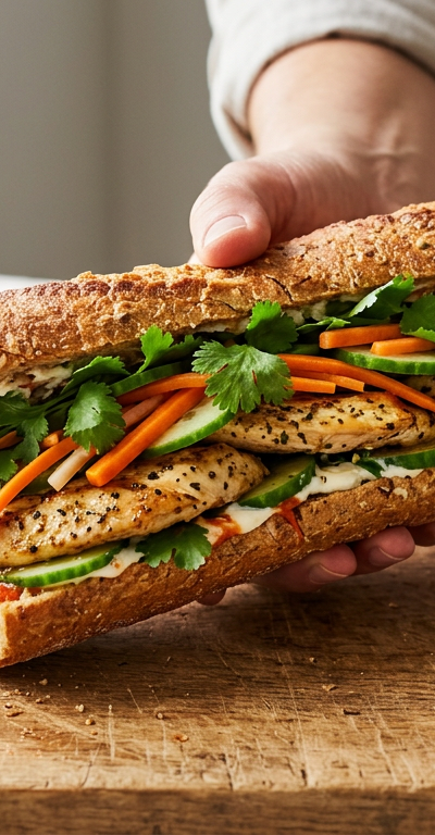 Chicken Banh Mi Sandwich
