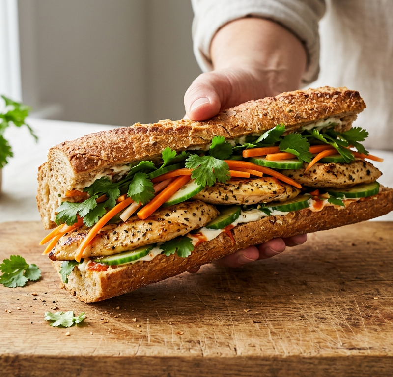 Chicken Banh Mi Sandwich