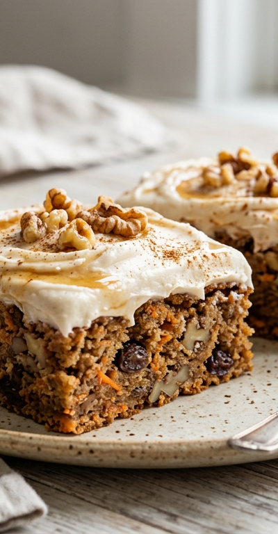 Café-Style Gluten-Free Vegan Carrot Cake Bars