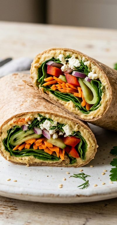 Gluten-Free Hummus Wrap