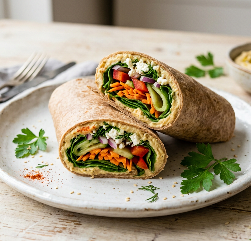 Gluten-Free Hummus Wrap