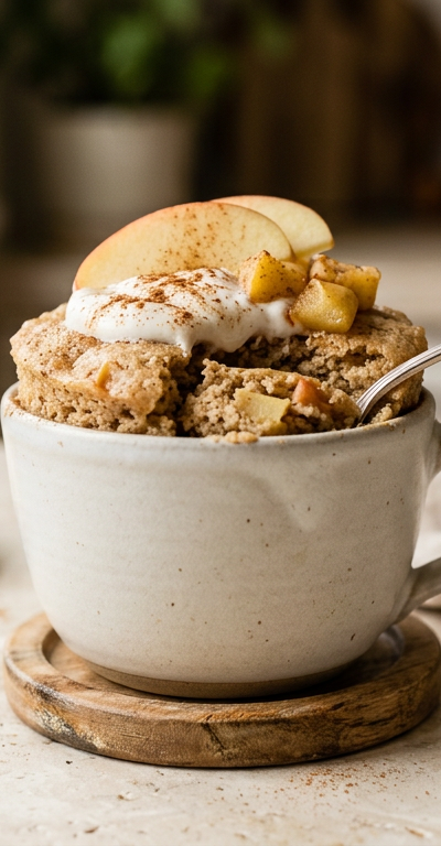 Cinnamon Apple Protein Mug Cake