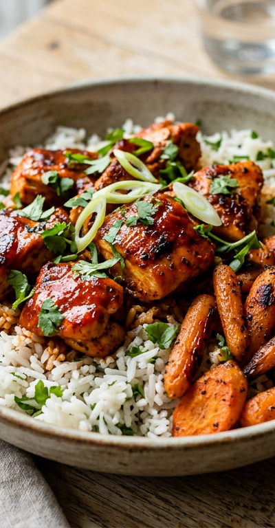 Cajun Buffalo Chicken Rice Bowl