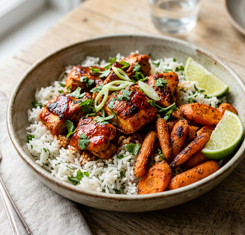 Cajun Buffalo Chicken Rice Bowl