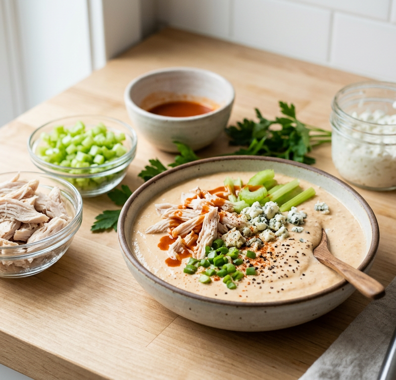 Protein-Packed Buffalo Chicken Smoothie Bowl Prep...