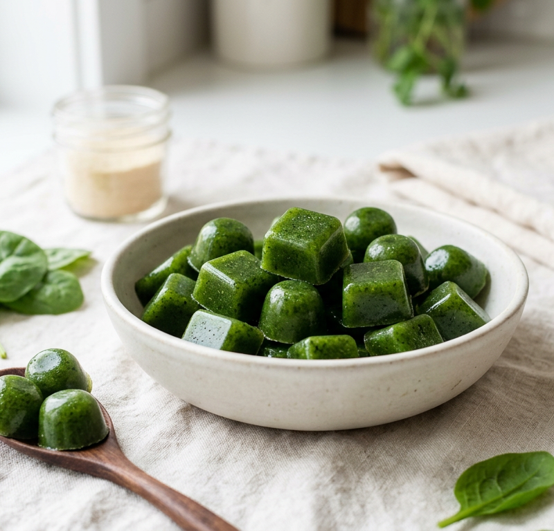 Spinach Protein Gelatin Gummies
