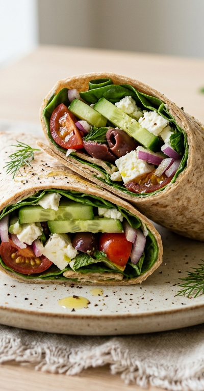 Cucumber and Feta Wrap