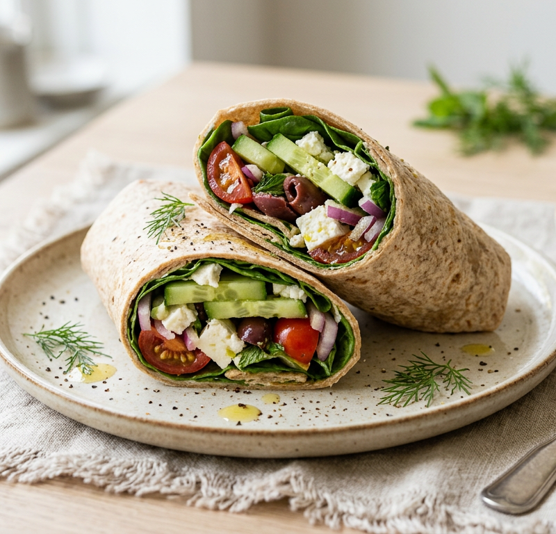 Cucumber and Feta Wrap