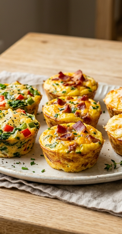 Mini Frittata Muffin Trio