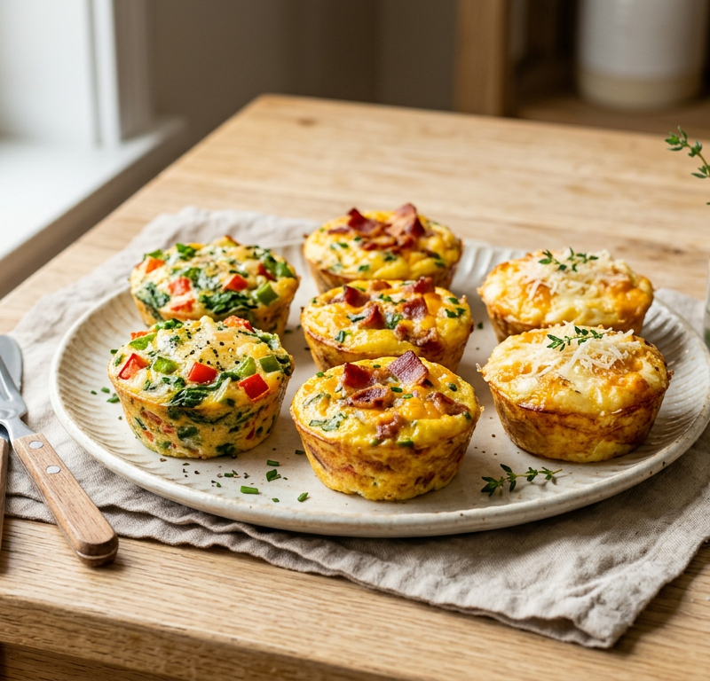 Mini Frittata Muffin Trio