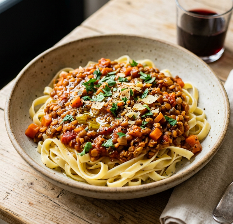 Weeknight Lentil Bolognese