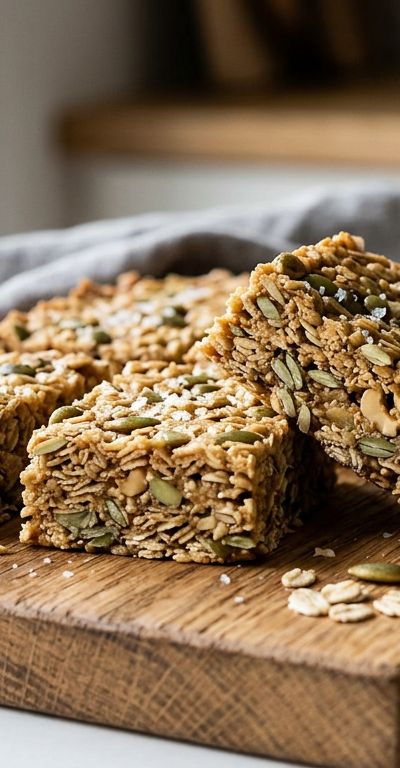 Maple Pumpkin Seed Oat Bars