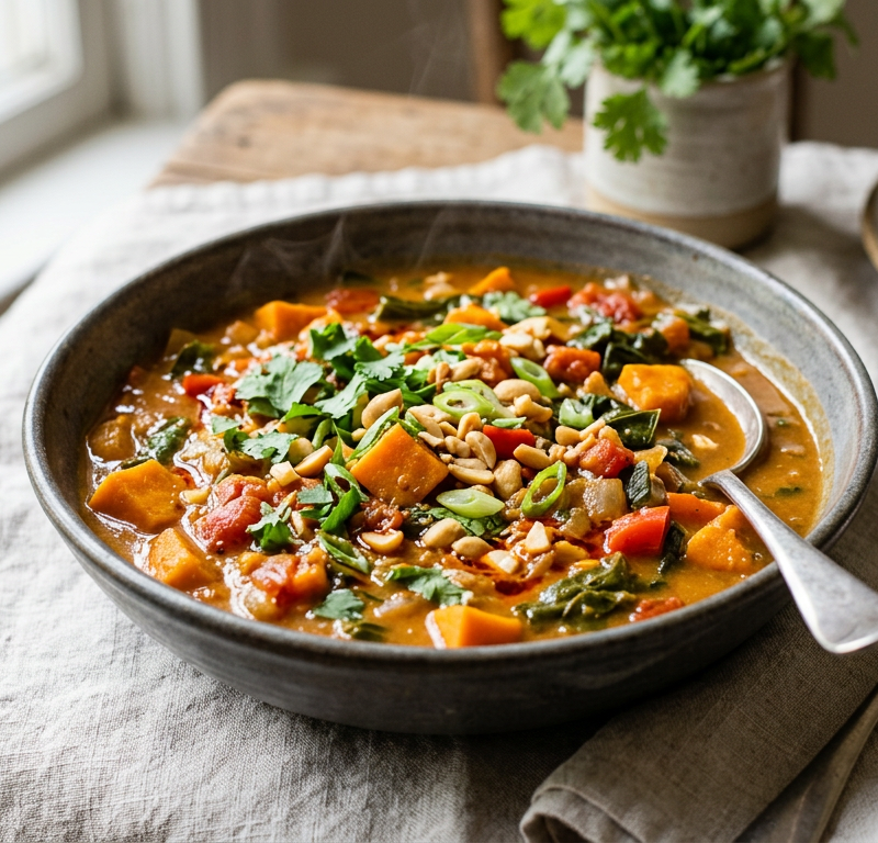 Smoky Peanut Butter Vegetable Stew