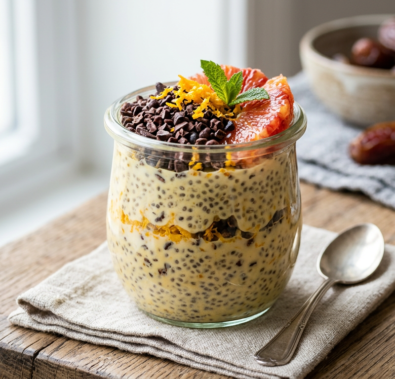 Cacao Nib & Orange Chia Pudding