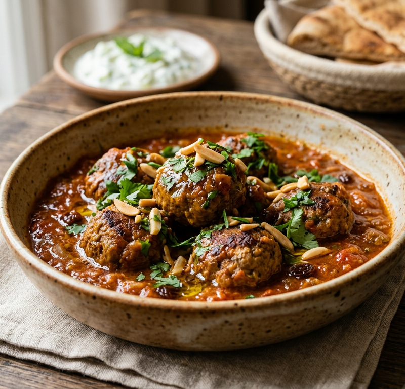 Moroccan Spiced Lamb Meatballs