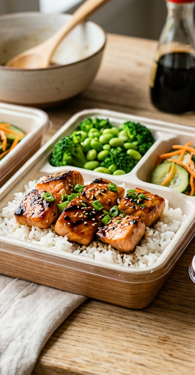 Teriyaki Salmon & Rice Snack Boxes