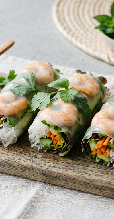 Asian-Inspired Rice Paper Rolls
