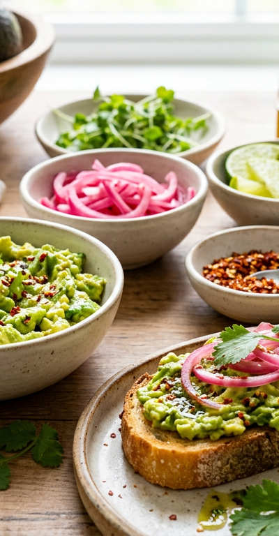 Build-Your-Own Smashed Avocado Toast Bar