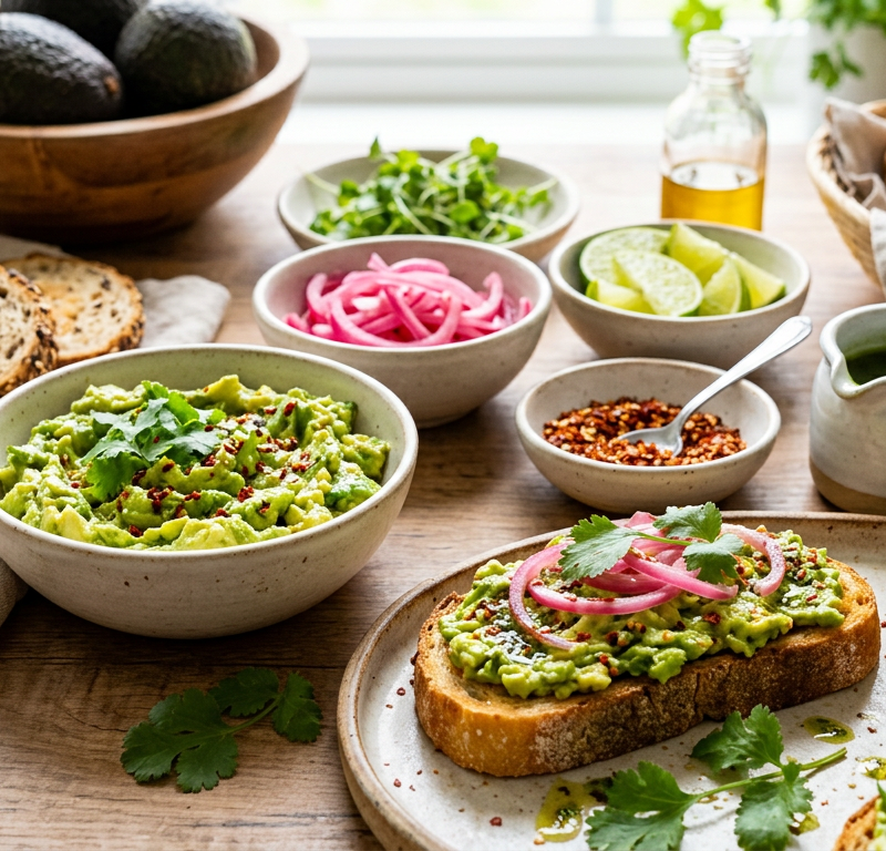 Build-Your-Own Smashed Avocado Toast Bar