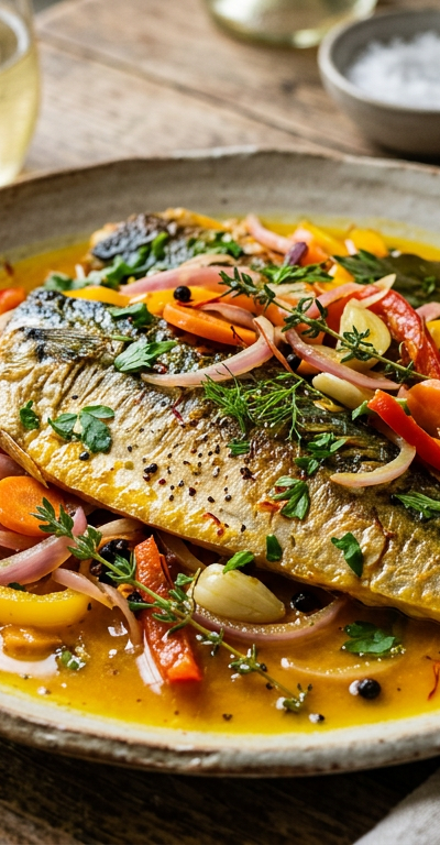 Mackerel Escabeche with Pickled Vegetables