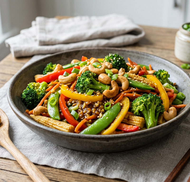 Peanut-Free Cashew Vegetable Stir-Fry