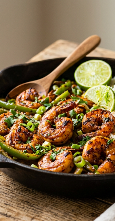 Smoky Paprika Shrimp Skillet with Rice