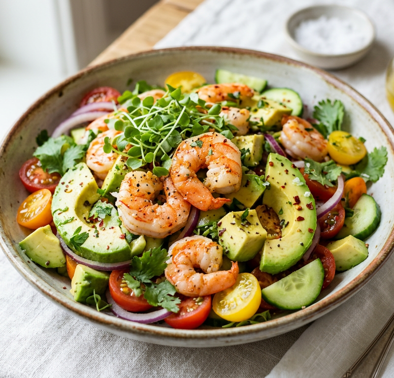 Gluten-Free Shrimp and Avocado Salad