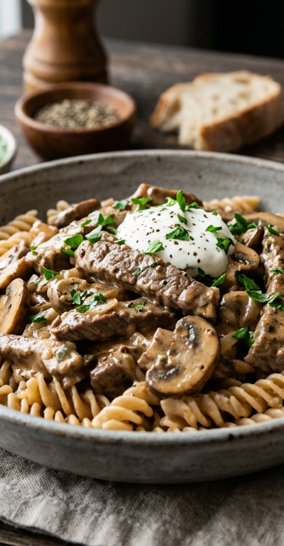 Gluten-Free Beef Stroganoff