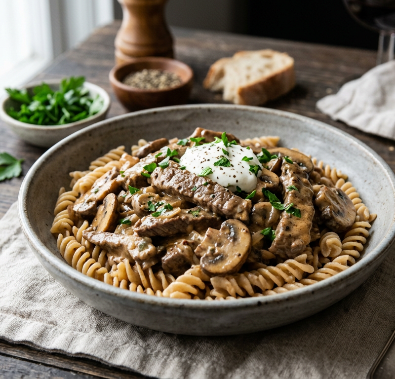 Gluten-Free Beef Stroganoff