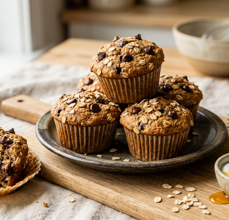 Chocolate Chip Protein Muffins
