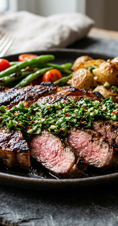 Gluten-Free Grilled Steak with Chimichurri