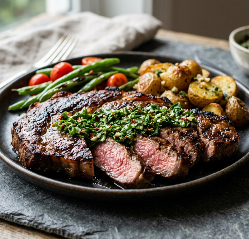 Gluten-Free Grilled Steak with Chimichurri
