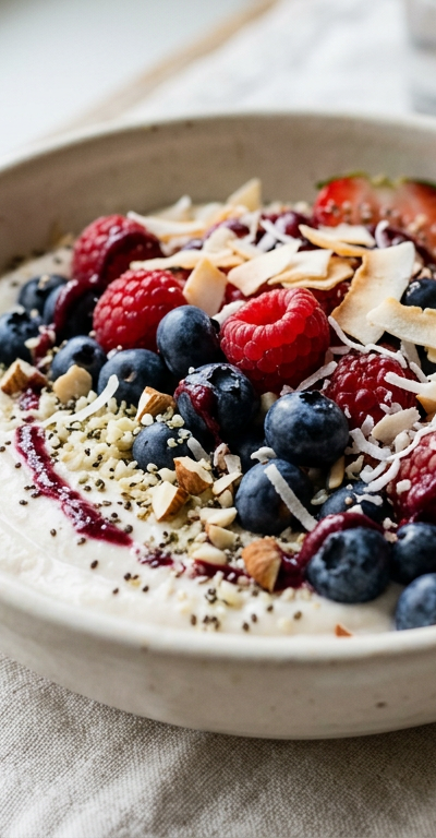 Whole30 Coconut Berry Breakfast Bowl