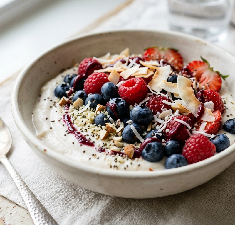 Whole30 Coconut Berry Breakfast Bowl