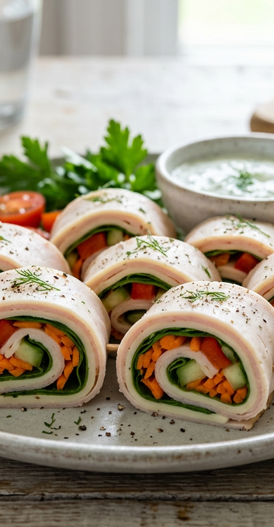 Gluten-Free Turkey and Cheese Roll-Ups